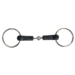 HKM Loose ring snaffle 18 mm, rubber
