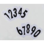 HKM Alphabet and numbers for competition show numbers