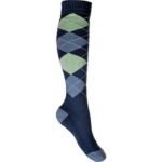 HKM Riding socks checked -Warming up-