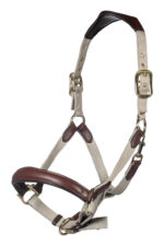 HKM Head collar -Luna- leather & nylon