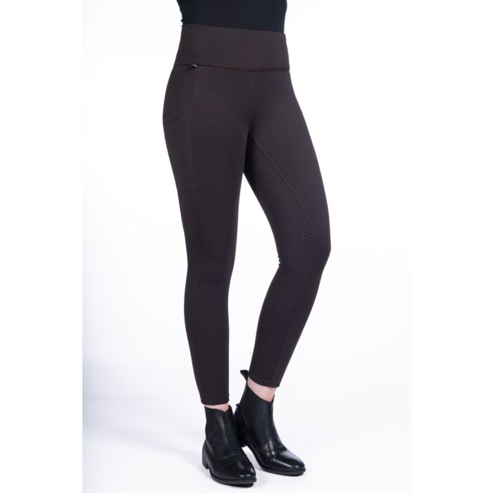 12964_2100_model_front_1_57900 HKM Winter riding leggings -Cosy- Style silicone full seat - Image 1