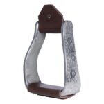 HKM Western stirrup, engraved .