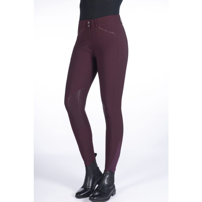 13825_3100_model_front_1_52871 HKM Riding breeches -Helene- silicone knee patch - Image 1