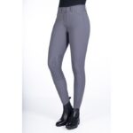 HKM Riding breeches -Helene- silicone knee patch - Image 3