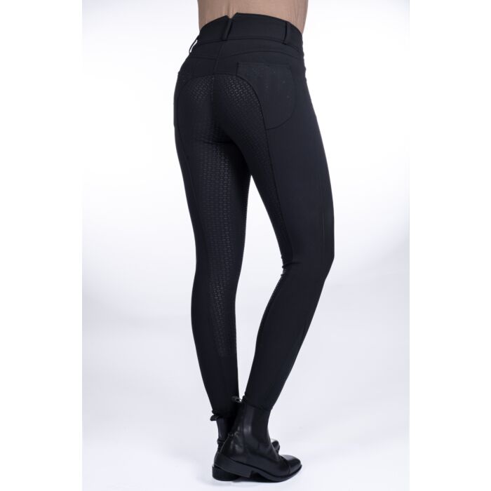 13945_9100_model_back_1_53043 HKM Riding breeches -Savona- Style silicone full seat - Image 1