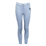 HKM Riding breeches -Bria- silicone knee patch - Image 5