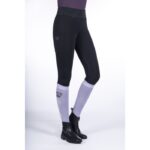 HKM Riding leggings -Lavender Bay- silicone knee patch - Image 5