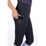 HKM Riding leggings -Lavender Bay- silicone knee patch - Image 7
