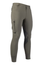 HKM Men's riding breeches -Cargo- sil. knee patch - Image 2