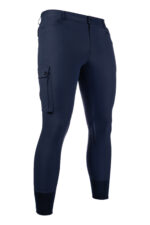 HKM Men's riding breeches -Cargo- sil. knee patch
