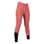HKM Riding leggings -Rosewood- silicone full seat - Image 5