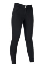HKM Riding breeches -Ari Mid Rise- sil. full seat - Image 2