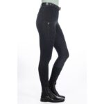 HKM Riding breeches -Harbour Island Denim- silicone full seat - Image 5