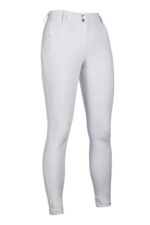 HKM Riding breeches -Ari Mid Rise- sil. knee patch - Image 6