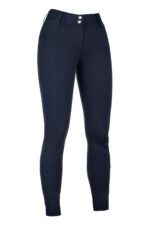 HKM Riding breeches -Ari Mid Rise- sil. knee patch - Image 3