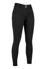 HKM Riding breeches -Ari Mid Rise- sil. knee patch - Image 2
