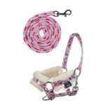 HKM Head collar and lead rope -Hobby Horsing Print-