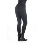 HKM Riding breeches -Harbour Island Denim- silicone knee patch - Image 2