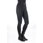 HKM Riding breeches -Harbour Island Denim- silicone knee patch
