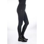 HKM Riding breeches -Harbour Island Denim- silicone knee patch - Image 7