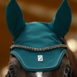 HKM Deep green ear bonnet -Livigno Soft-