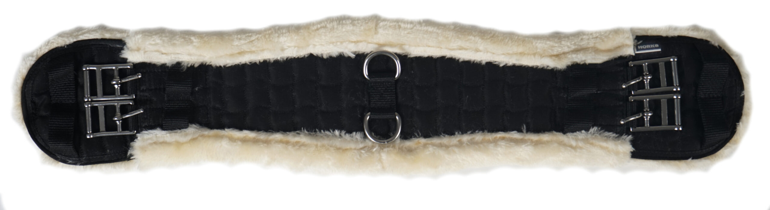 HORKA Girth dressage textile WITH FUR