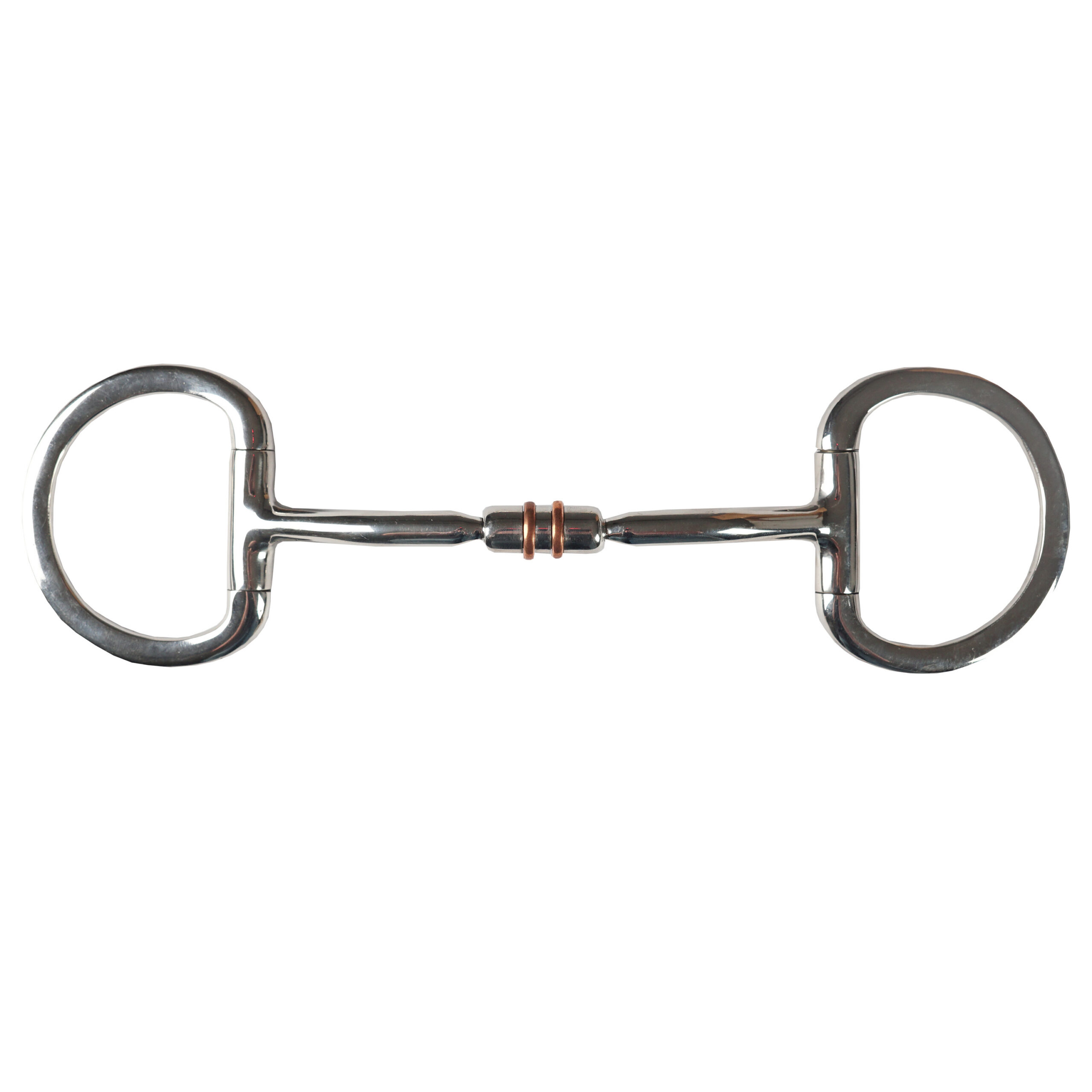 HORKA Eggbutt snaffle double JOINTED COPPER ROLL 14MM