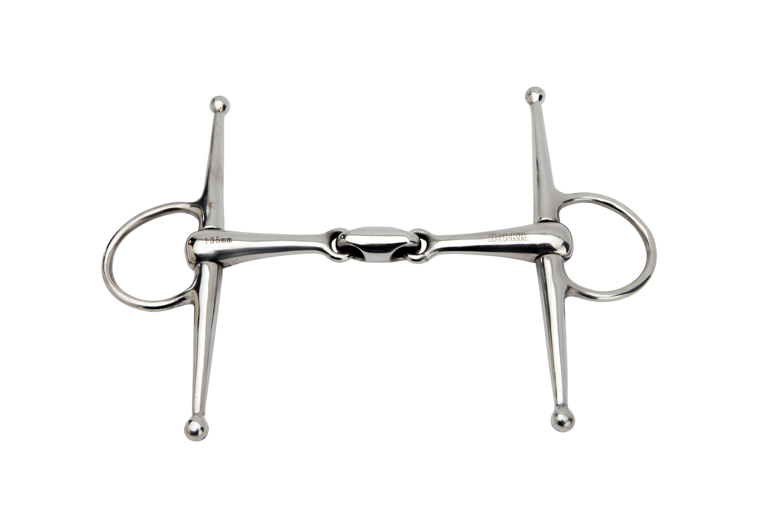 HORKA Full cheek double JOINTED STAINLESS STEEL 18MM