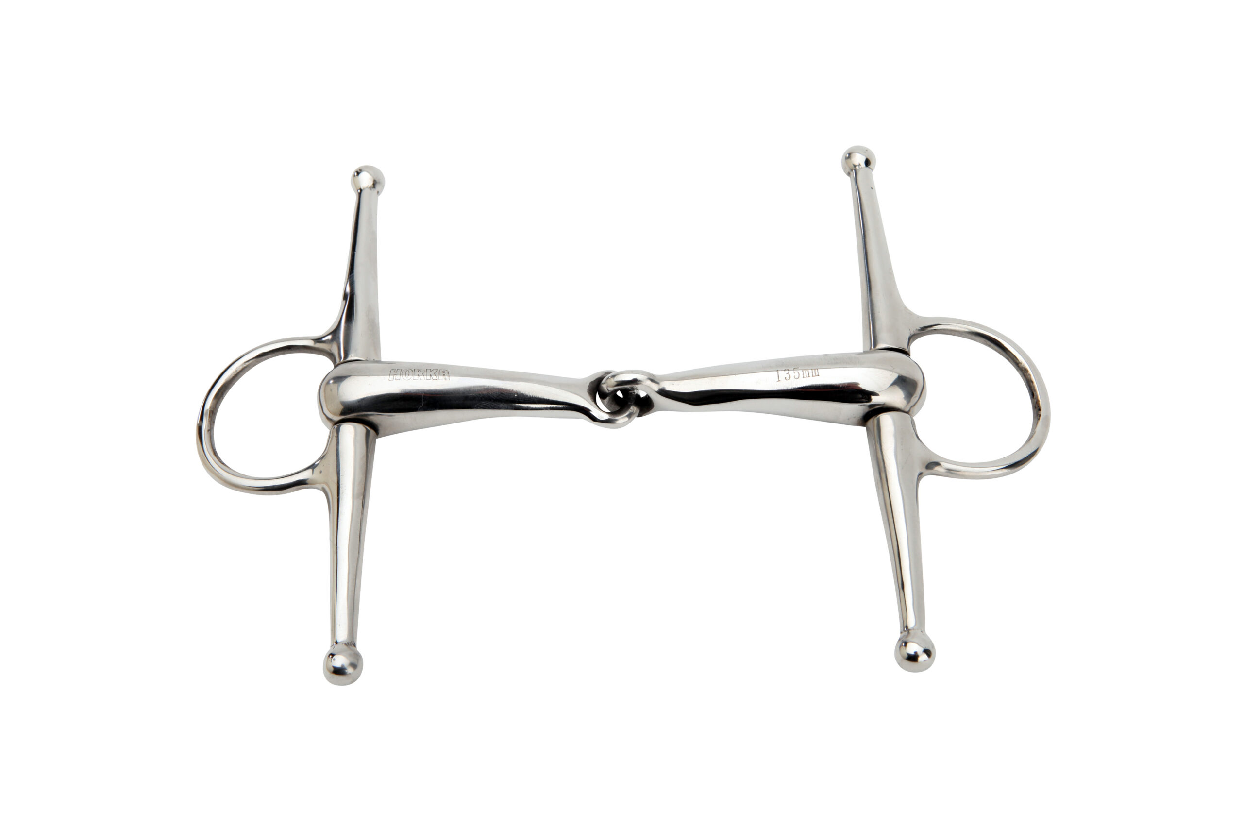 HORKA Full cheek single JOINTED STAINLESS STEEL 19MM