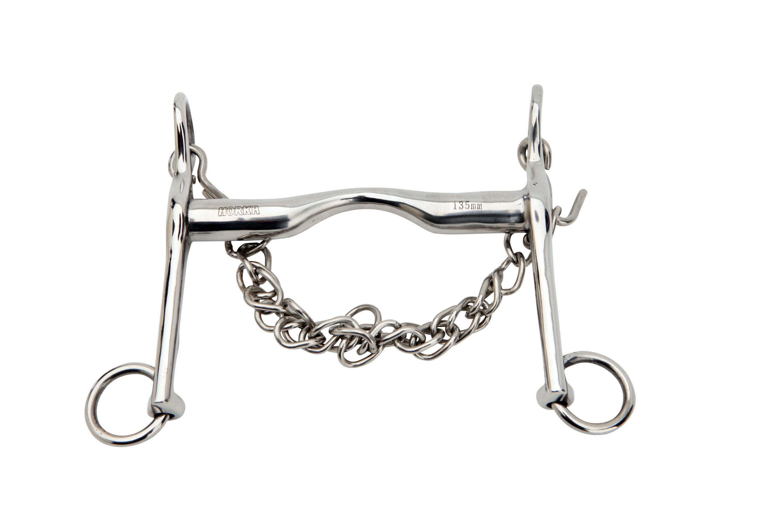 HORKA Weymouth bit with TONGUE CLEARANCE16MM