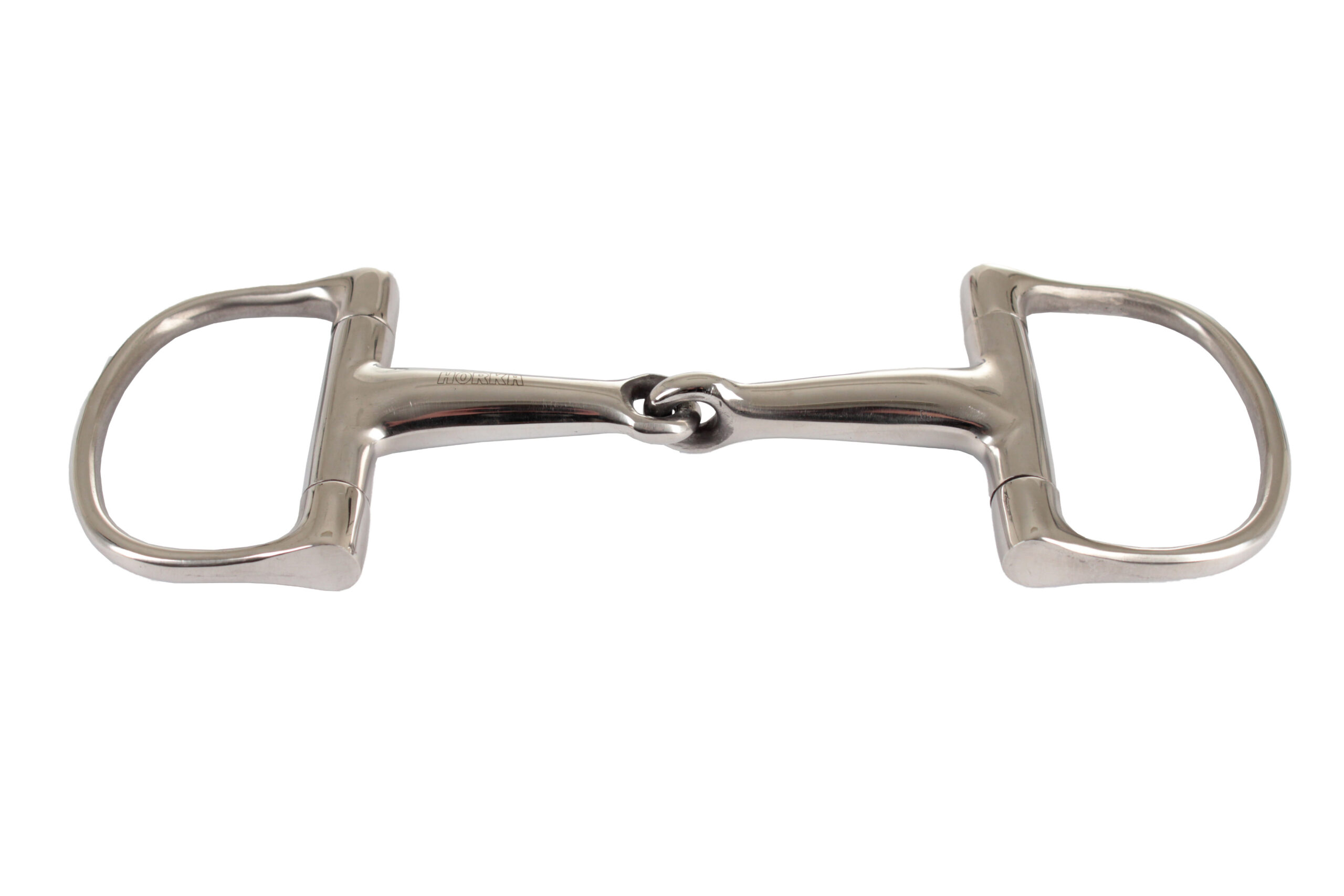 HORKA D-ring snaffle single JOINTED STAINLESS STEEL 16MM
