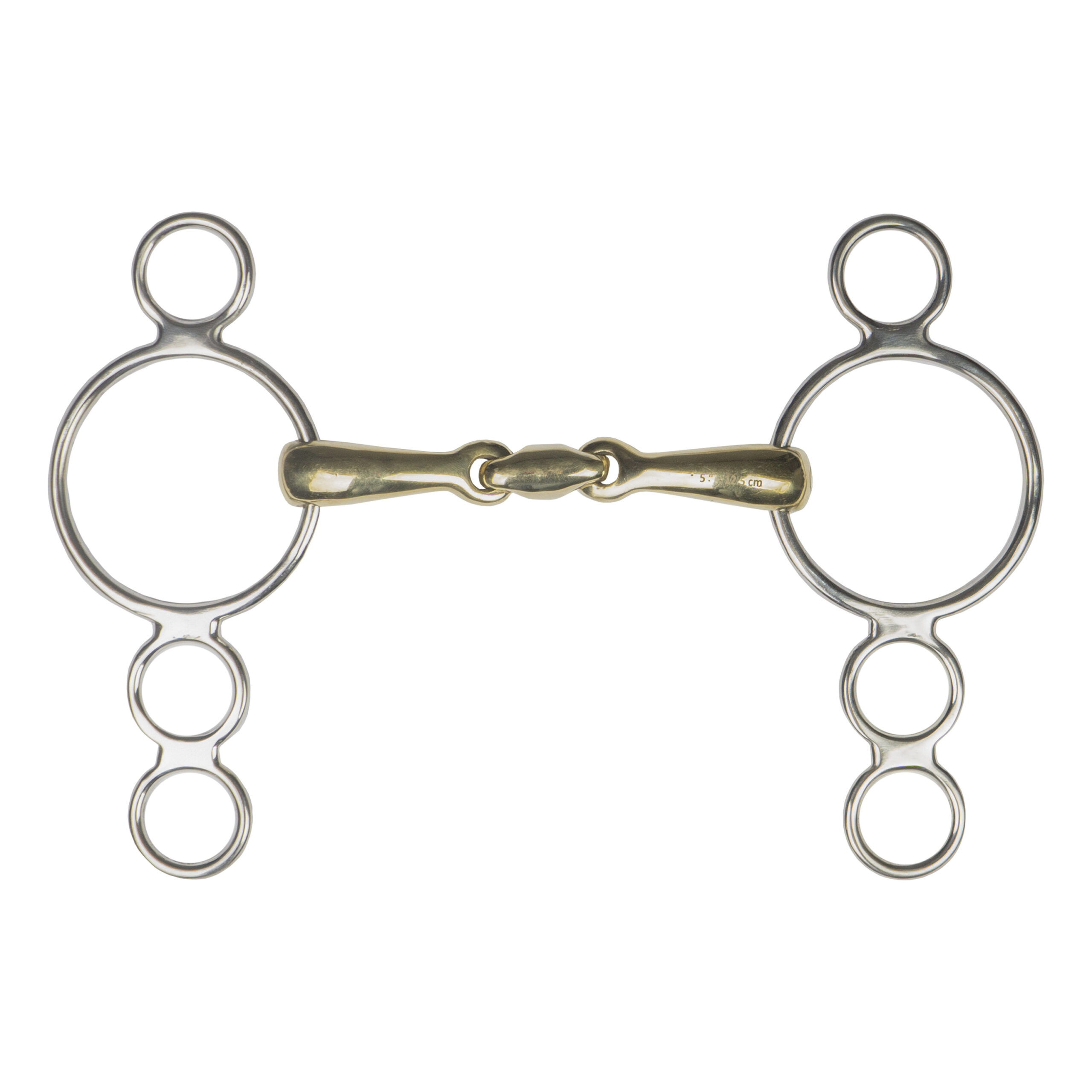 HORKA Pessoa snaffle double JOINTED 4-RINGS 18MM