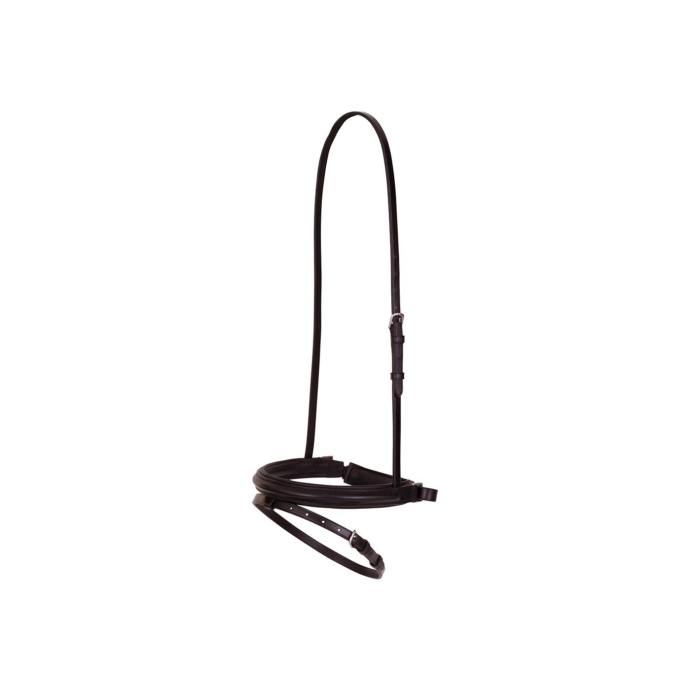 BR Crank Flash Noseband comb. narrow round raised SOC