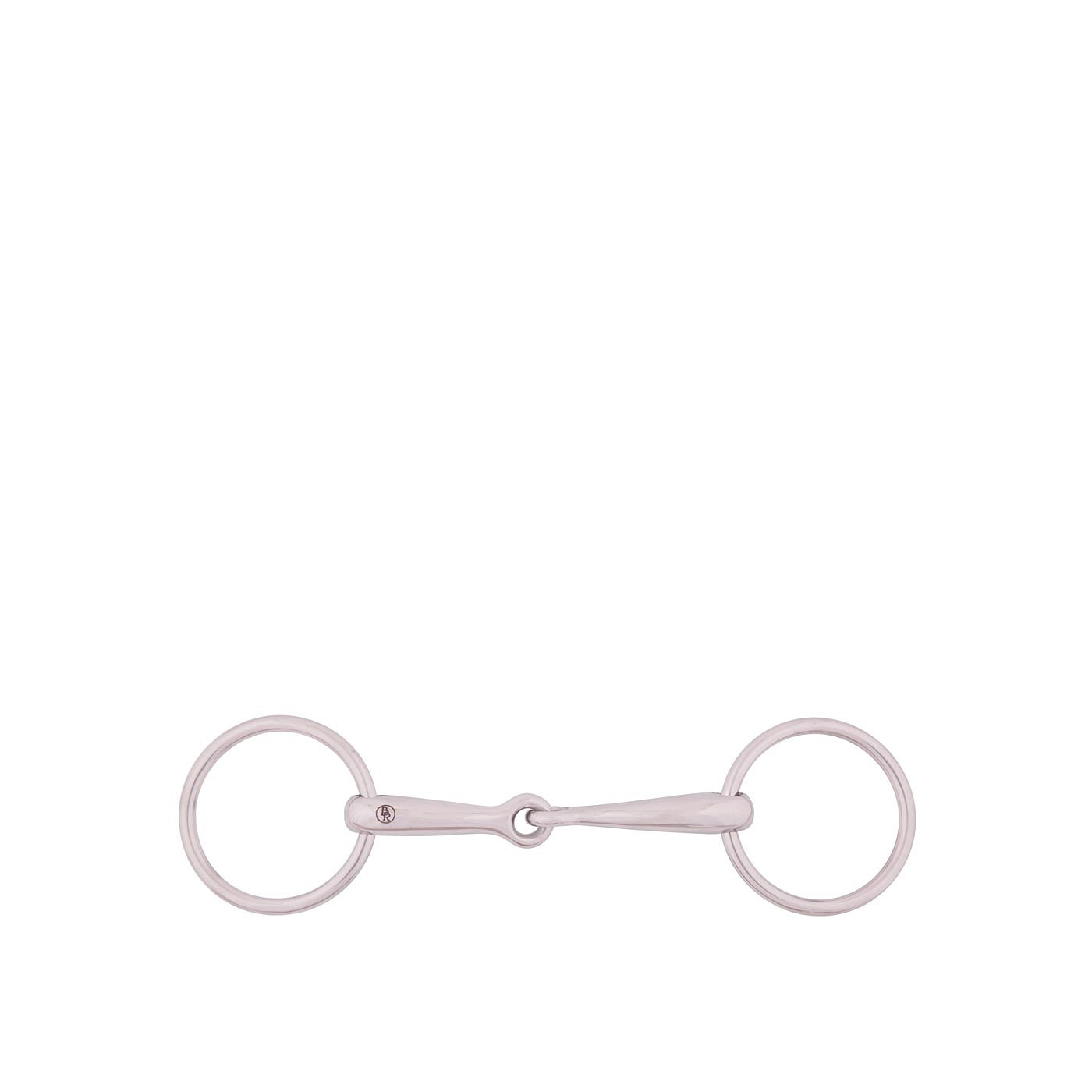 BR Loose Ring SnaffleSingle Jointed Pony 14mm solid ss