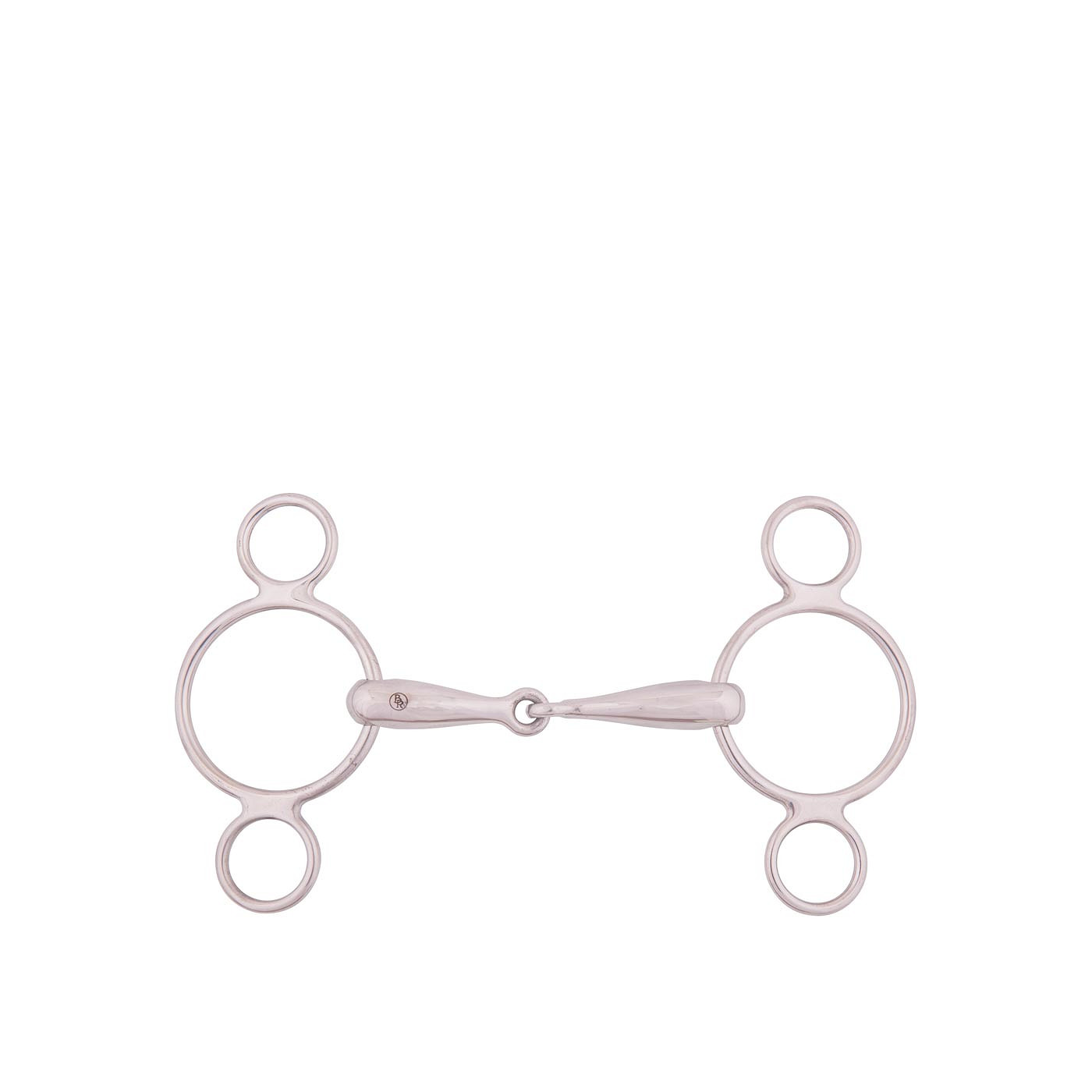 BR Three Ring Gag 18mm Single Jointed solid ss