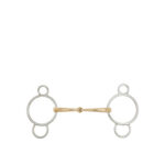 BR Three Ring Gag 14mm Soft Contact Single Jointed