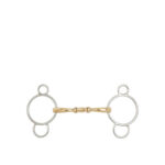 BR Three Ring Gag Soft Contact Double Jointed 14mm