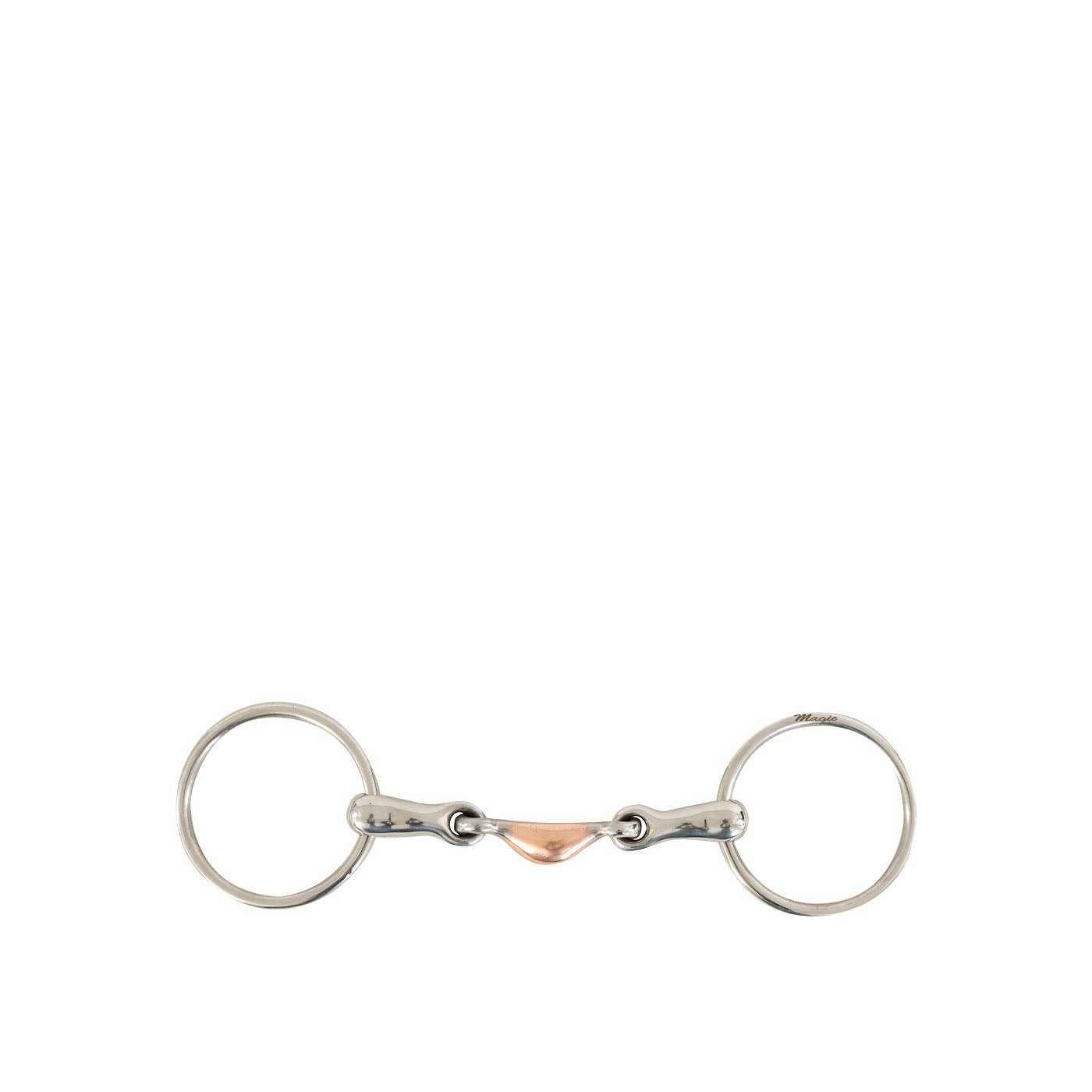 Pessoa Loose Ring Snaffle 14mm MagicSyst.Double Jointed brass
