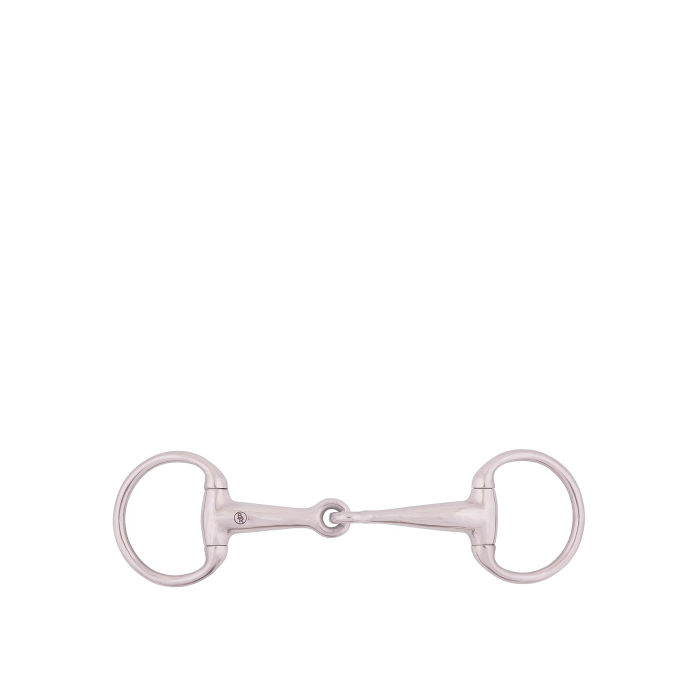 BR Eggbutt Snaffle 16mm Single Jointed  solid ss