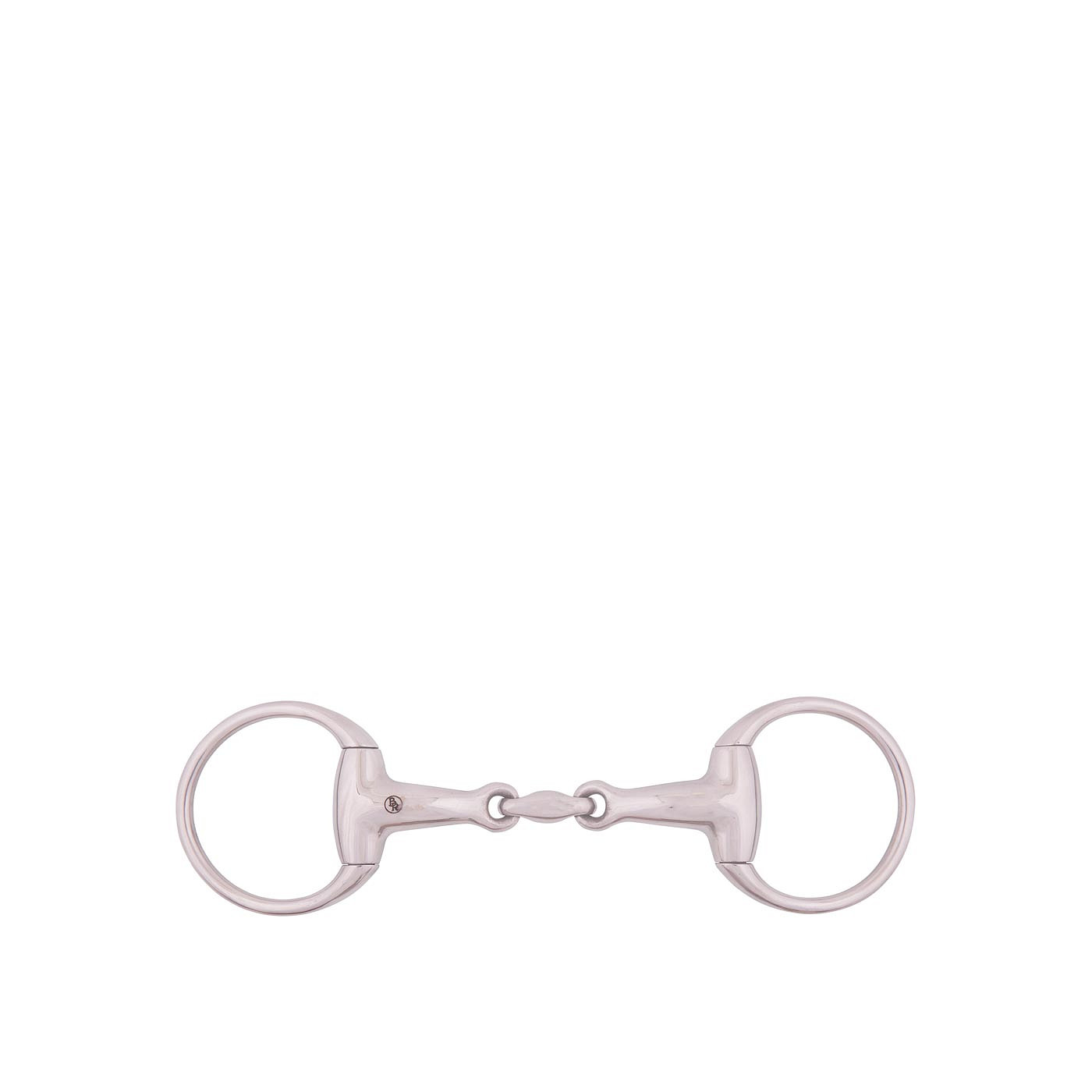 BR Eggbutt Snaffle 18mm Double Jointed solid ss