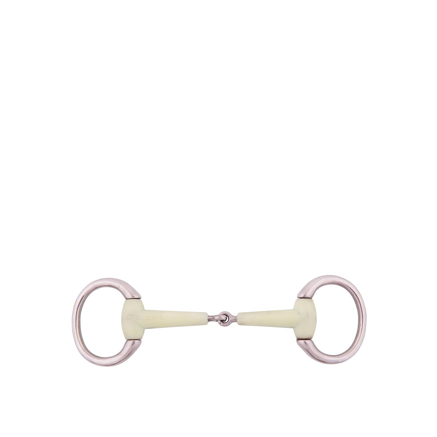 BR Eggbutt Snaffle Apple Mouth pony 15mm Single Jointed ss