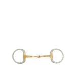 BR Eggbut Snaffle Soft Contact Single Jointed 16mm Ring 65mm