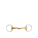 BR Eggbut Snaffle Soft Contact Double Jointed 16mm curved