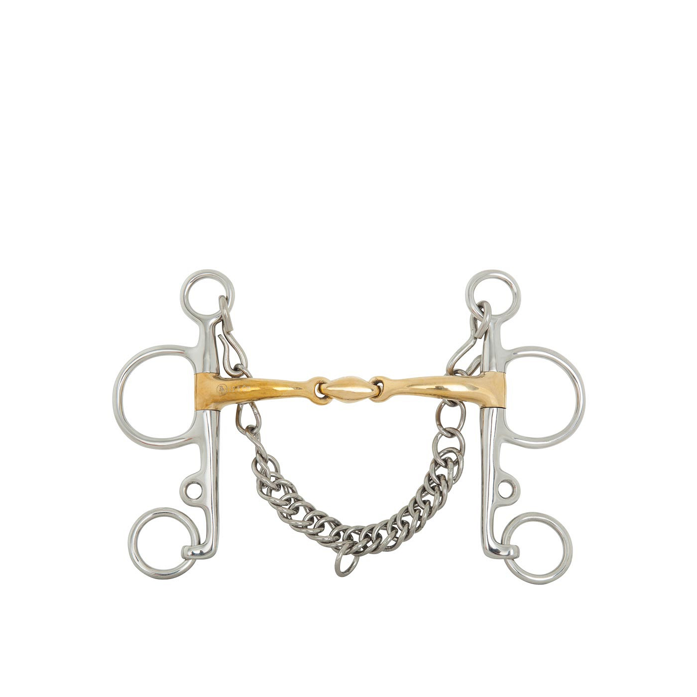 BR Pelham Soft Contact 16mm Double Jointed Shanks 145mm