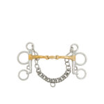 BR Baby Pelham Soft Contact Double Jointed 14mm Shank102mm