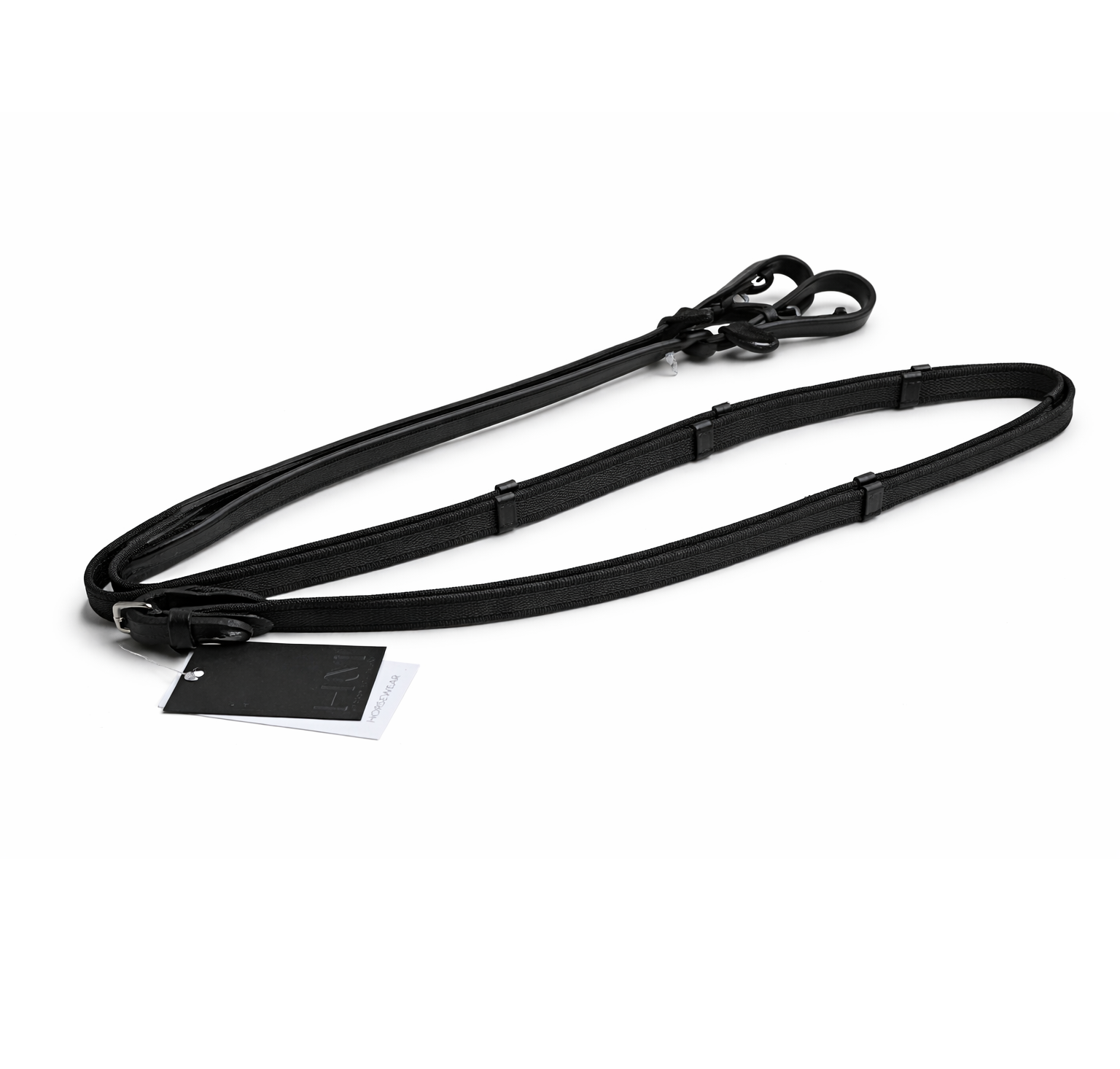 46859100 HKM Reins, interwoven with rubber - Image 1