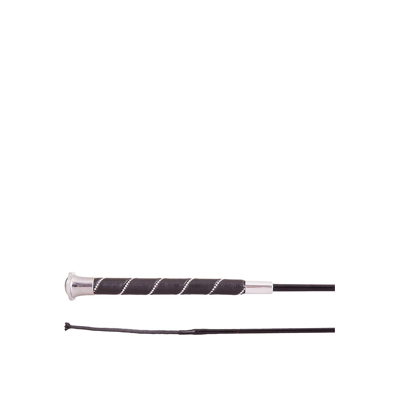 Dressage whip BR Orion w/leather/crystal handle