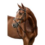 HKM Bridle -Mexican Style-with padded grackle noseband - Image 3
