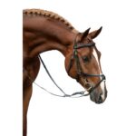 HKM Bridle -Mexican Style-with padded grackle noseband - Image 2
