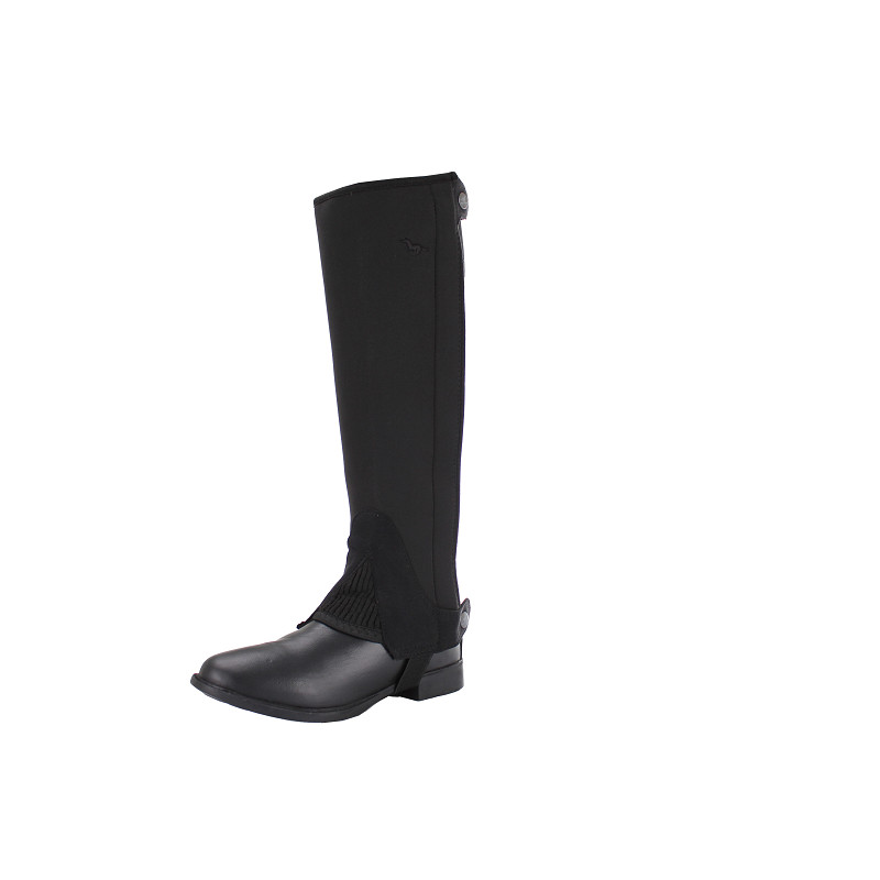 590507-0000-0002 RED HORSE Mini half chaps NEOPRENE, black - Image 1